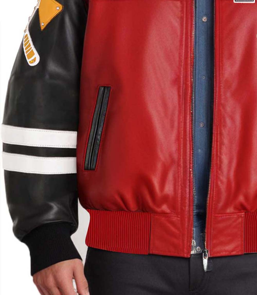 Renegades Red Black Leather Jacket