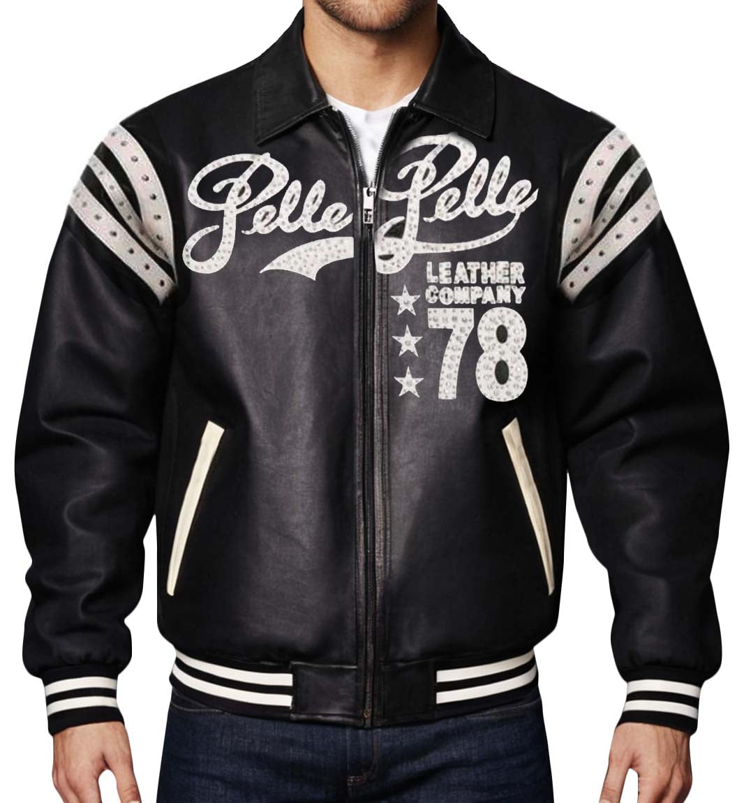 black pelle pelle leather jacket
