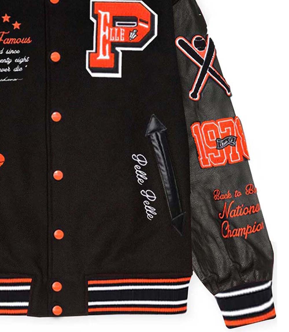 pelle pelle letterman jackets
